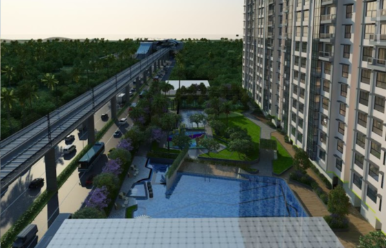 3 BHK Sea View Apartment of 1220 sq.ft. Area with Balcony for Sale at Hubtown Premiere, Andheri West.