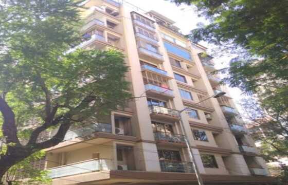 Fully Furnished 3 BHK Residential Flat + Balcony for Rent at Warden Apartments, Turner Road, Bandra West.